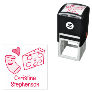 Sello Automático A Cute Mac Le Encanta El Personalizado Queso Chef/