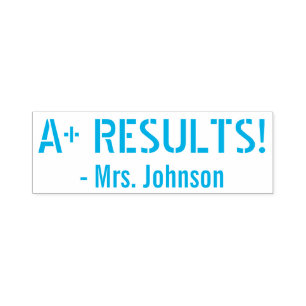 Sello Automático "¡A+ RESULTADOS!" + Nombre del tutor Personalizado