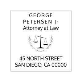 Sello Automático Abogado | simples escalas de justicia de los aboga