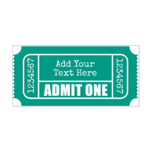 Sello Automático Admita uno - Boleto de la película