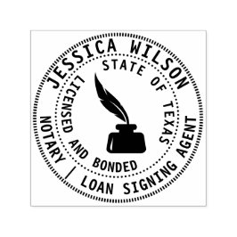 Sello Automático Agente de firma de préstamo público de notario móv