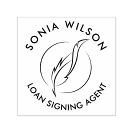 Sello Automático Agente de firma de préstamos públicos notariales e