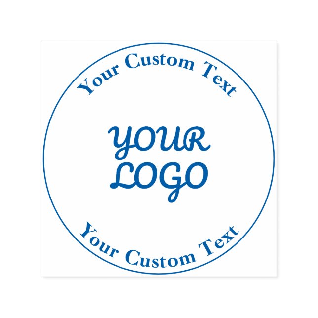 Sello Automático Agregar diseño simple editable de logotipo (Diseño)