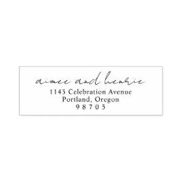 Sello Automático Aimee Rustic Script Moderno