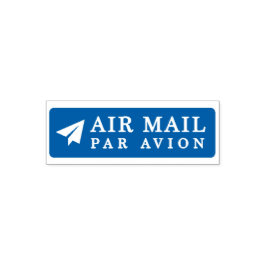 Sello Automático AIR MAIL PAR AVION 紙飛行機 エアメールスタンプ paper airplane セ