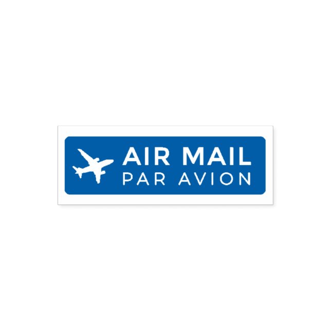 Sello Automático AIR MAIL PAR AVION 飛行機 エアメールスタンプ airplane セルフインキング (Diseño)