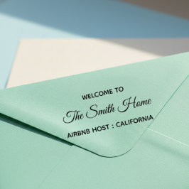 Sello Automático Airbnb Host Welcome Address Self Inking Stamp