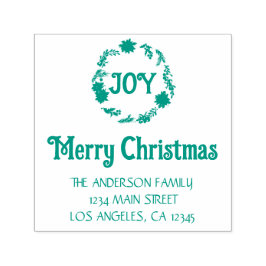 Sello Automático Alegría de temporada navideña Feliz Navidad