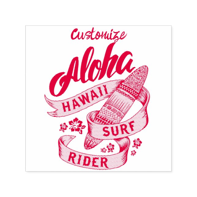 Sello Automático Aloha Hawaii Surf Rider Thunder_Cove (Diseño)