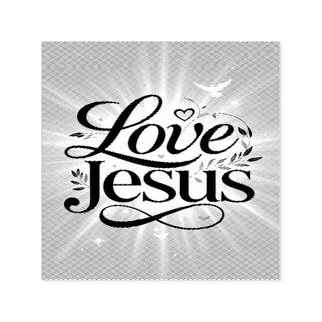 Sello Automático Ama a Jesús (Diseño)