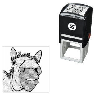 Sello Automático Amante de Caballos Divertido Chistes de Granero Ca