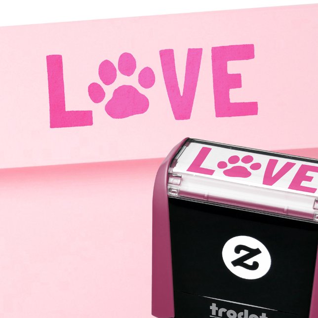 Sello Automático AMOR con la impresión de la garra de perro (Subido por el creador)