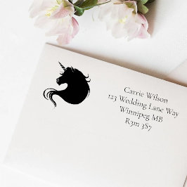 Sello Automático Amor de los unipugnantes blancos