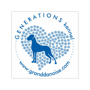 Sello Automático Amor Heart Great Dane Stamps