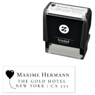 Sello Automático Amor simple   Nombre y devolución de familia