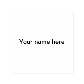 Sello Automático Añadir nombre texto simple plantilla mínima simple