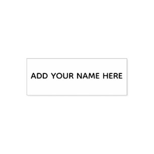 Sello Automático Añadir su nombre aquí marca personalizable