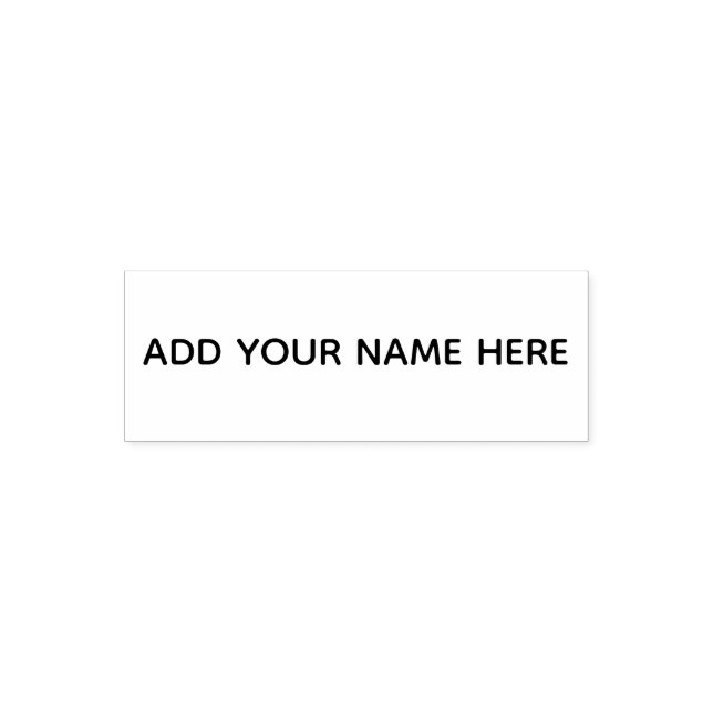 Sello Automático Añadir su nombre aquí marca personalizable (Diseño)
