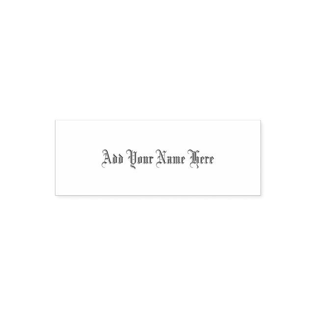 Sello Automático Añadir su nombre aquí marca personalizable (Diseño)