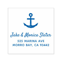 Sello Automático Anchor Nautical Sailing Blue