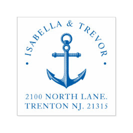 Sello Automático Ancla náutica | Dirección de devolución