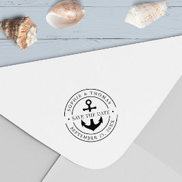 Sello Automático Anclaje de doble borde redondo Guardar la fecha