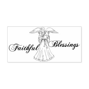 Sello Automático Ángel de bendición fiel