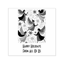 Sello Automático Angelic Figures Mid-Century Modern Kitschmas