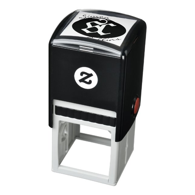 Sello Automático Antiguo Monograma Medieval ExLibris y Firma (Producto)