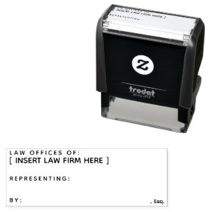 Sello Automático Apariencia de abogado en el tribunal personalizada