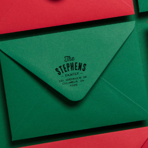 Sello Automático Apellido Arca linda dirección de retorno simple