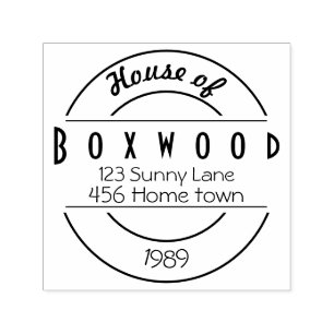 Sello Automático Apellido con timbre de autoempañamiento de los cír