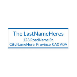 Sello Automático Apellido profesional, sencillo y sencillo + direcc