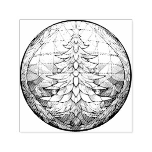 Sello Automático Árbol de Navidad de vidrio templado