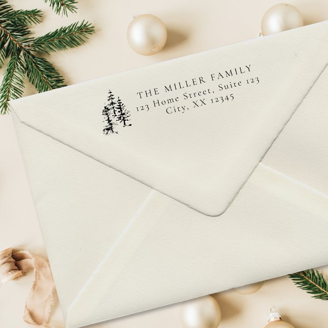 Sello Automático Árbol de Navidad | Dirección de devolución de árbo (Subido por el creador)