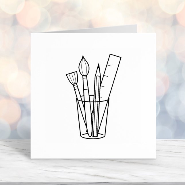 Sello Automático Artículos de artesanía de pincel Lápiz Ruler (Subido por el creador)