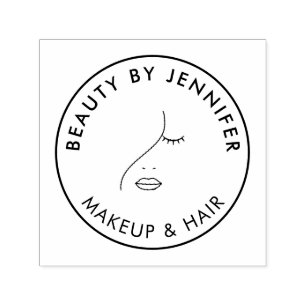 Sello Automático Artista de maquillaje con logotipo de belleza faci