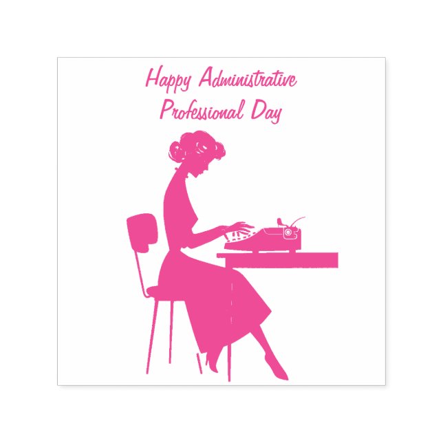 Sello Automático Asistente Administrativa Vintage - Oficina Retro (Diseño)