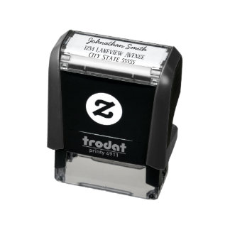 Sello Automático Aspecto de nombre de guión de firma cursiva Direcc