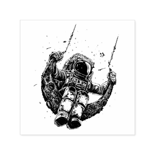 Sello Automático Astronauta (Diseño)