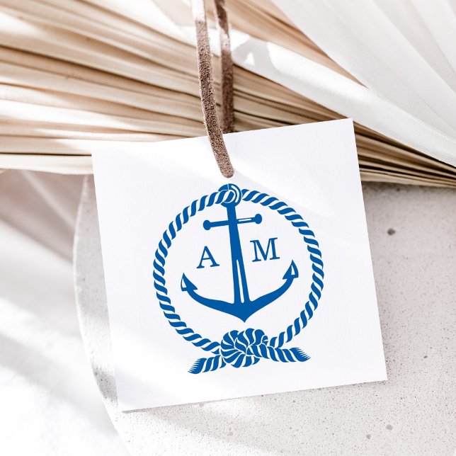 Sello Automático Atar Las Iniciales Del Monograma Del Boda Del Ancl (Subido por el creador)