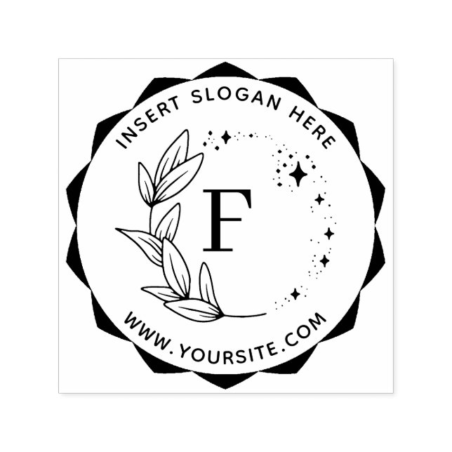 Sello Automático Autoenlace de monograma empresarial personalizado (Diseño)