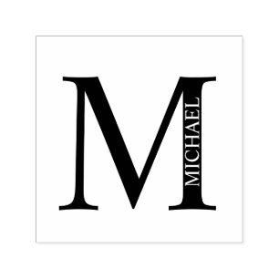 Sello Automático Autograma monograma personalizado elegante profesi