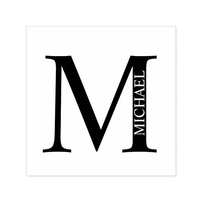 Sello Automático Autograma monograma personalizado elegante profesi (Diseño)