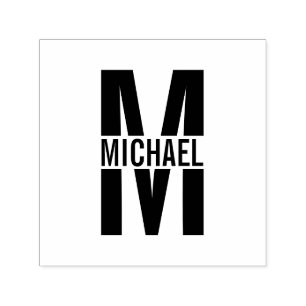 Sello Automático Autograma monograma personalizado elegante profesi