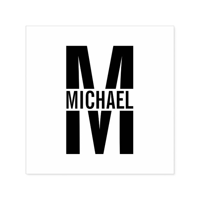 Sello Automático Autograma monograma personalizado elegante profesi (Diseño)