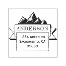 Sello Automático Aventura familiar | Devolver marca de dirección