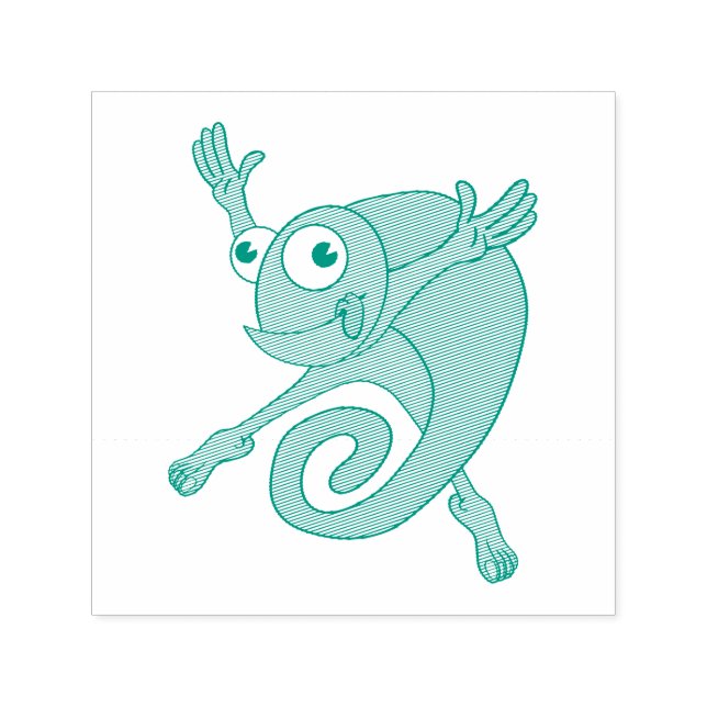 Sello Automático Awesome Chameleon (Diseño)