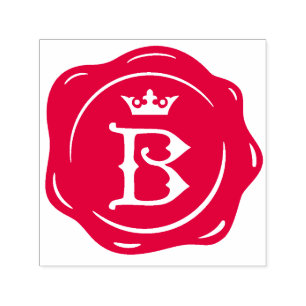 Sello Automático B - Letra inicial de la cera de la corona gótica