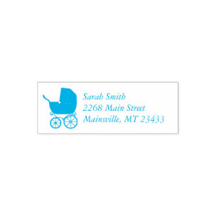 Sello Automático Baby Shower de portación de vintage